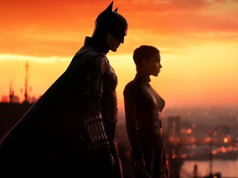 Robert Pattinson and Zoe Kravitz in The Batman