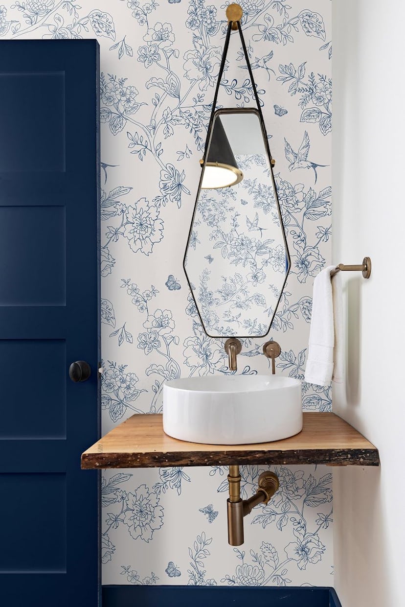 Froluya Floral Peel and Stick Wallpaper 