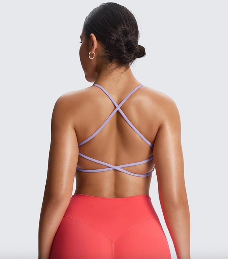 Aoxjox Backless Sports Bra Tank Top