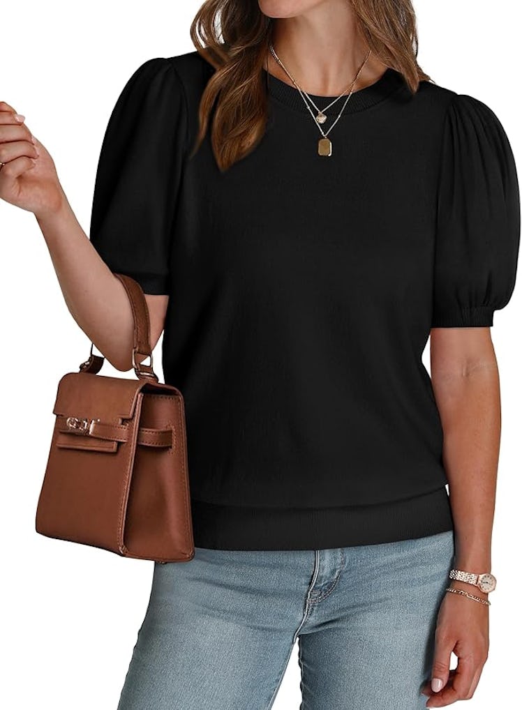 WIHOLL Puff-Sleeve Top