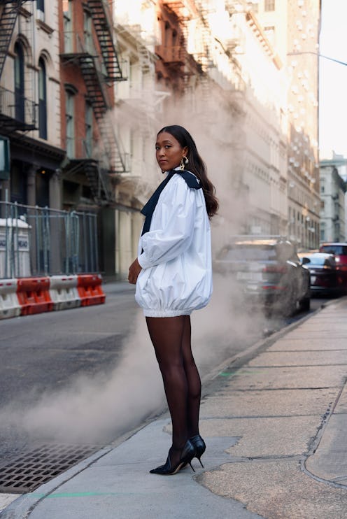 Naomi Osaka gets ready for the premiere of her documentary "The Second Set."