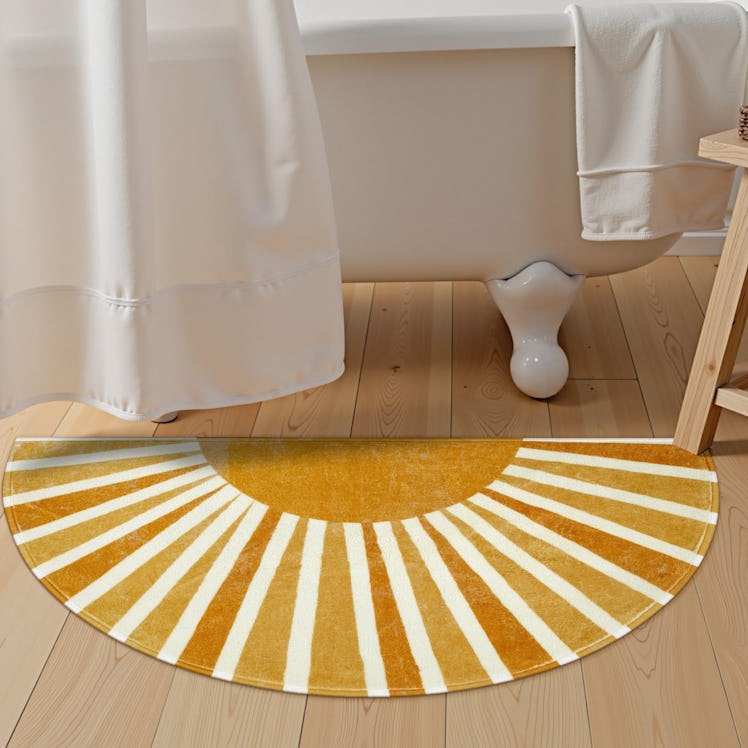Lahome Half-Circle Bathroom Rug