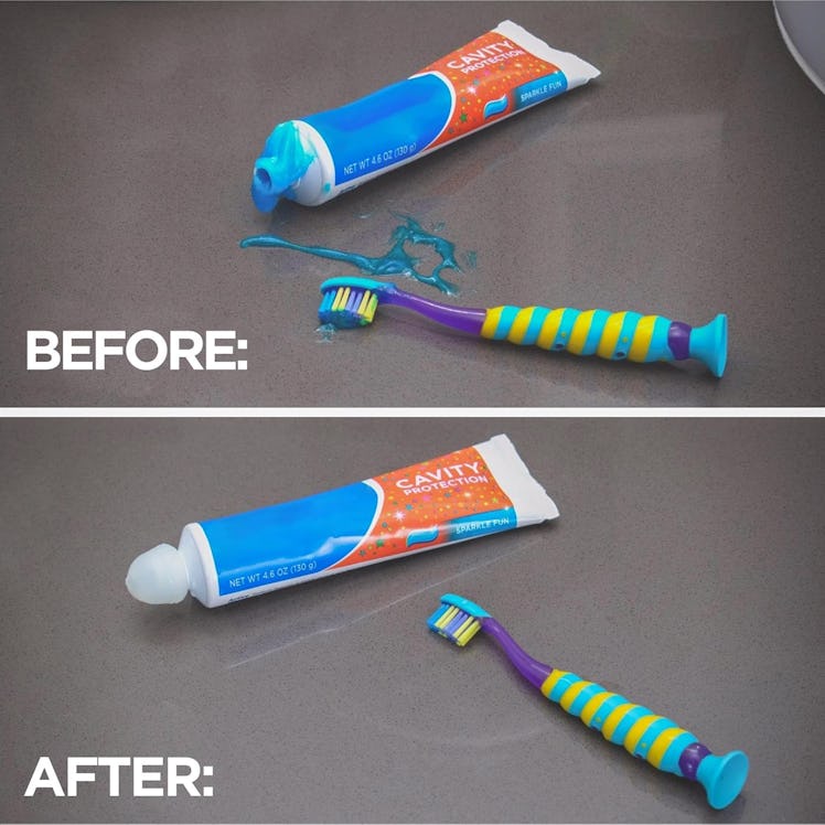 Chrome Cherry SqueezMe Self-Closing Toothpaste Caps (Set of 3)