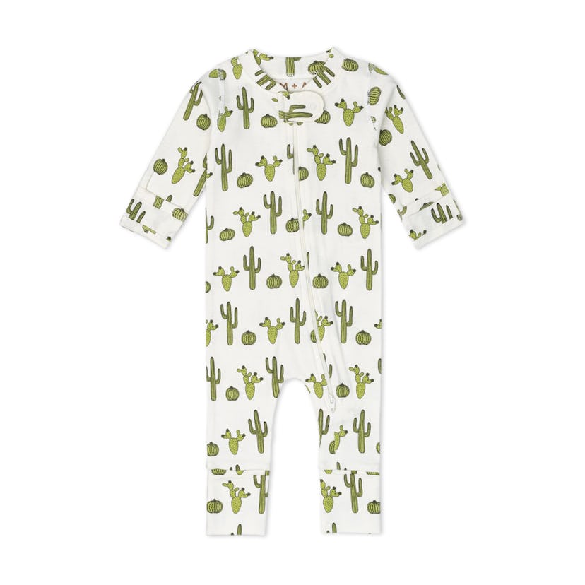 M+A by Monica + Andy Organic Cotton Gender Neutral Long Sleeve Baby One-Piece Coverall