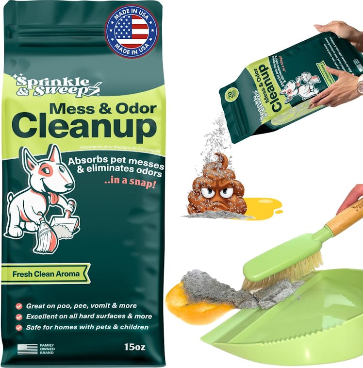 Sprinkle & Sweep Pet Pee Cleaner Powder