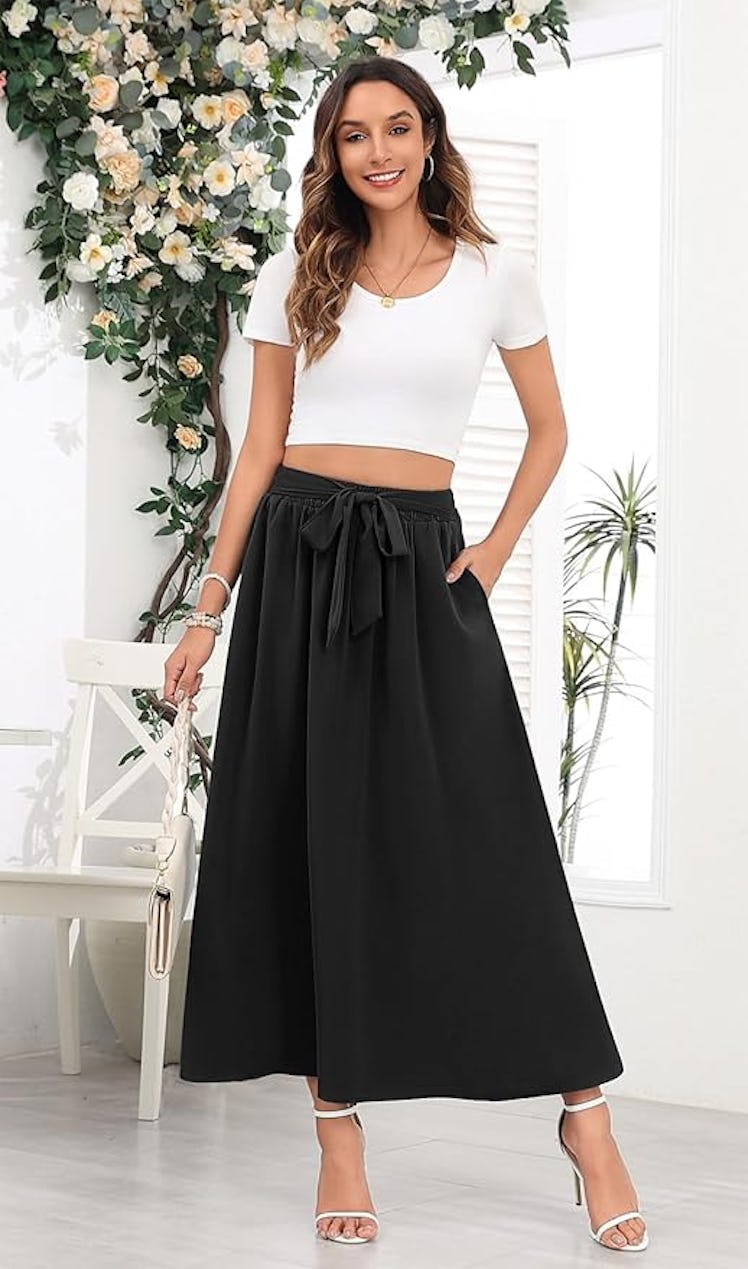 Askyes Maxi Skirt Bow Waist