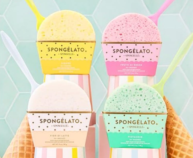 Spongelato Loofah Exfoliating Body Scrubber 