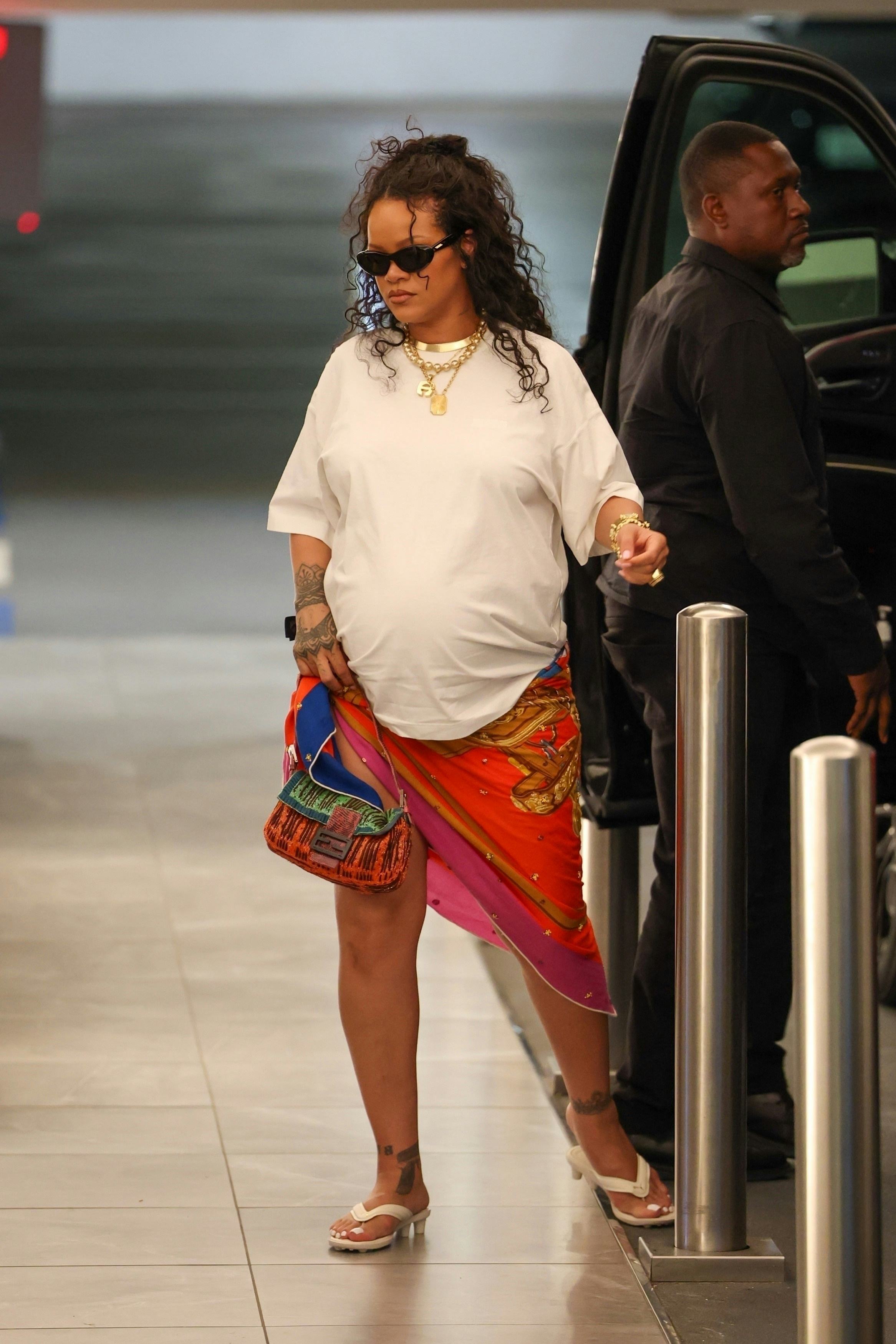 Rihanna Twists All of the Trends of the Summer Into One Outfit