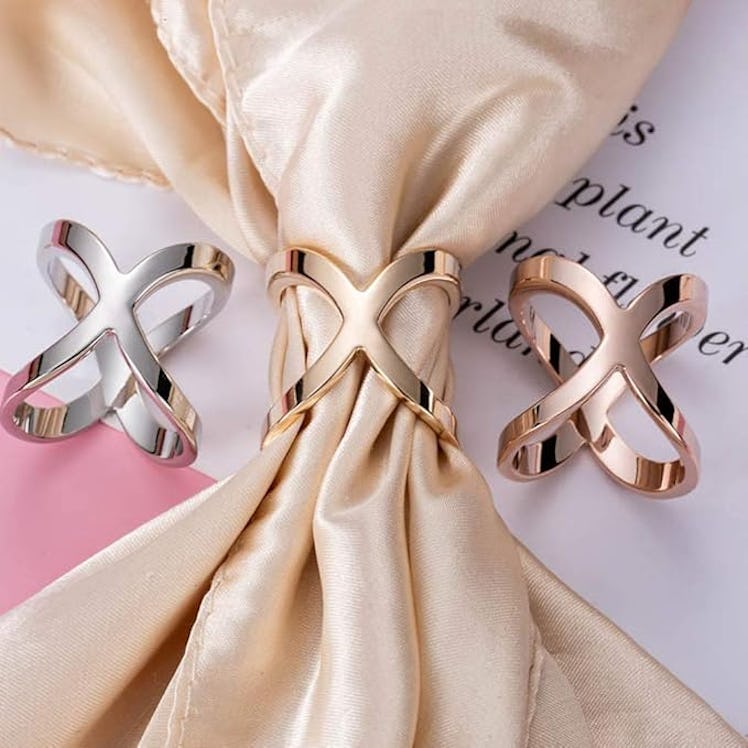 X-Shaped Scarf Ring (3-Pack)