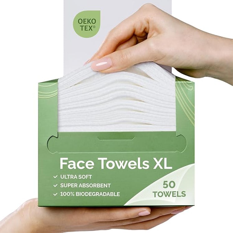 PLANTIFIQUE Disposable Face Towels (50-Count)