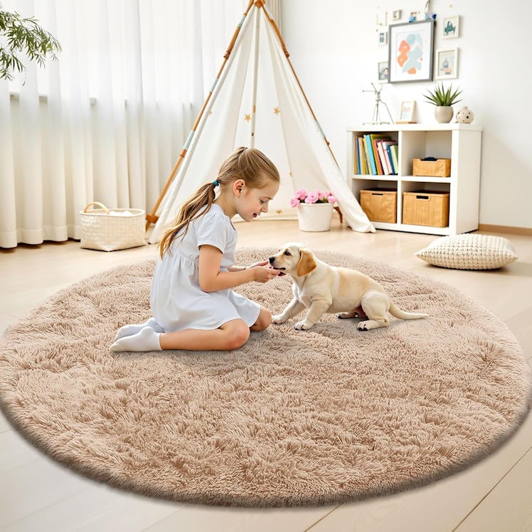 OLANLY Round Rug