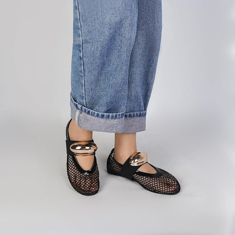 DOEYG Mesh Ballet Flats