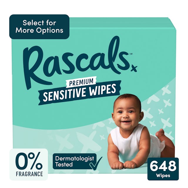 Rascals Premium Sensitive Alcohol Free Baby Wipes