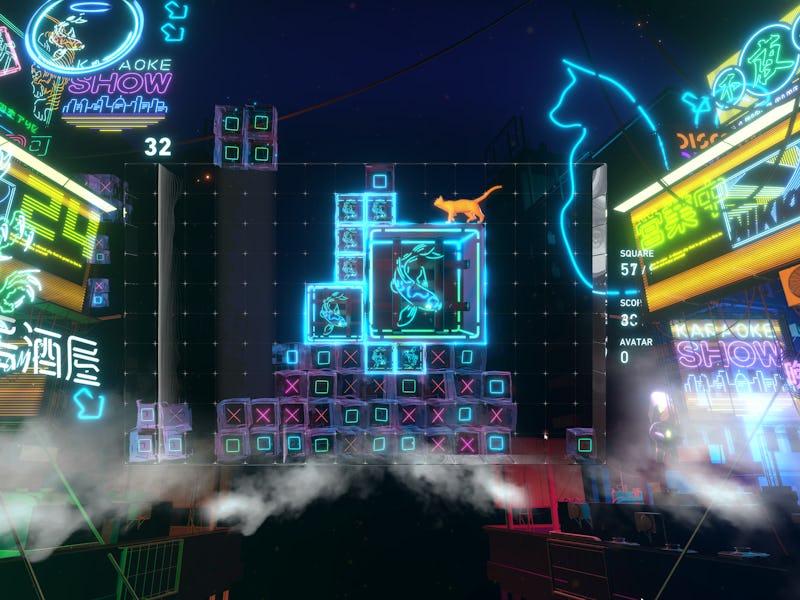 screenshot from Lumines Arise
