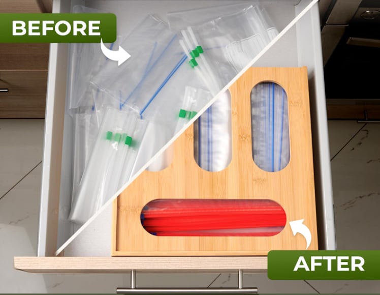 WOODENHOUSE LIFELONG QUALITY Bamboo Storage Bag Organizer
