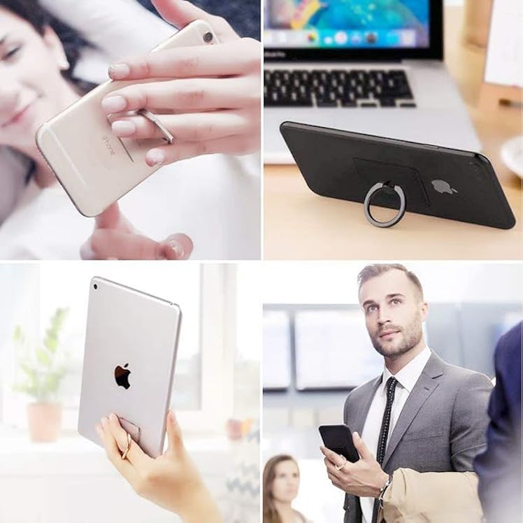 Exoer Cell Phone Ring Holder and Stand (4-Pack)