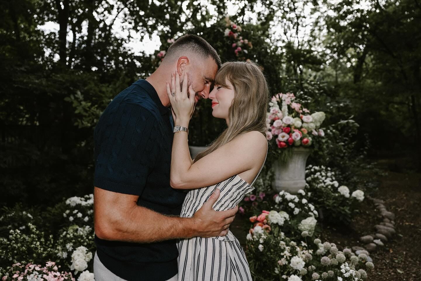 Taylor Swift and Travis Kelce's engagement. 