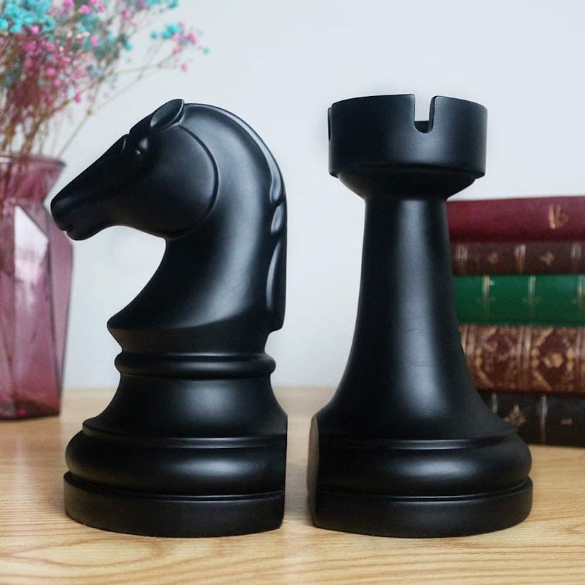 YLSMILE Chess Bookends 