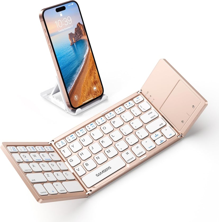 Samsers Foldable Bluetooth Keyboard With Touchpad 