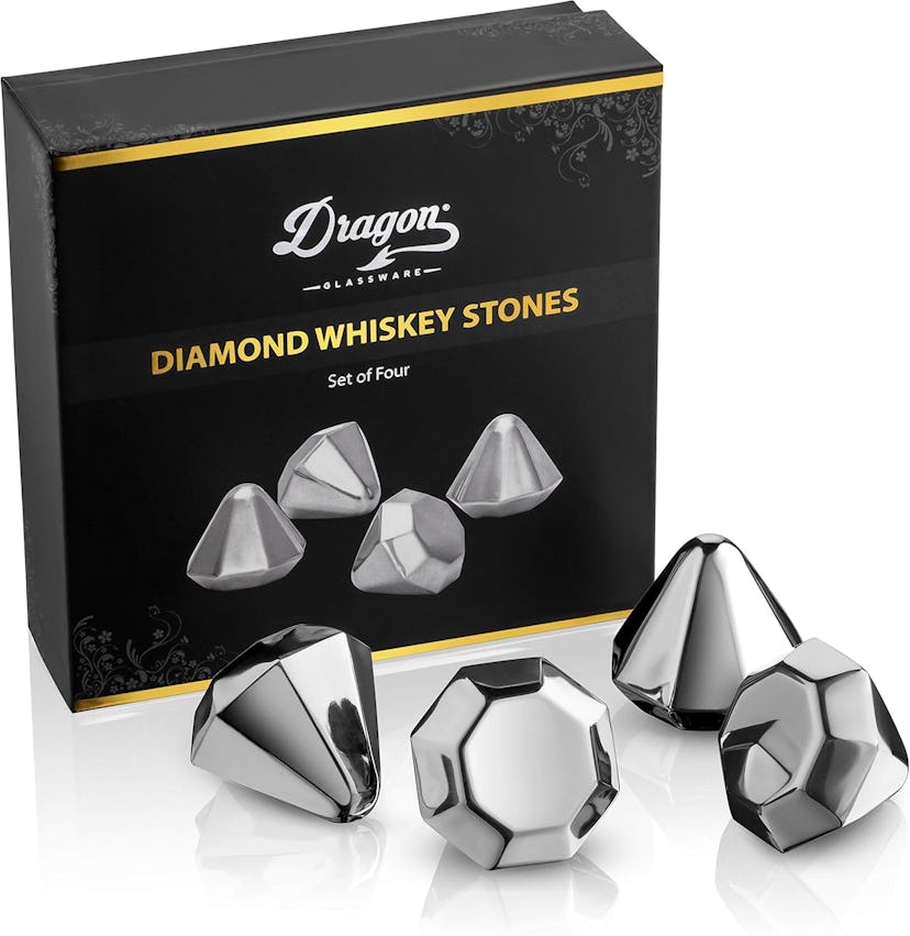 Dragon Glassware Reusable Stainless Steel Ice Cubes (Set of 4)