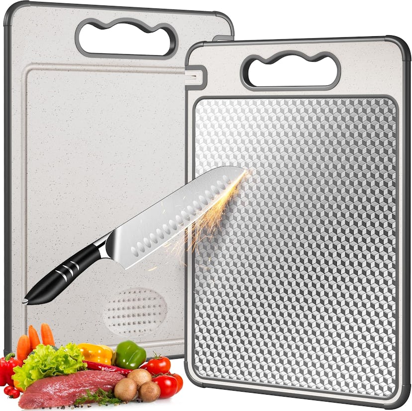 Lozovin Double Sided Stainless Steel Cutting Board 