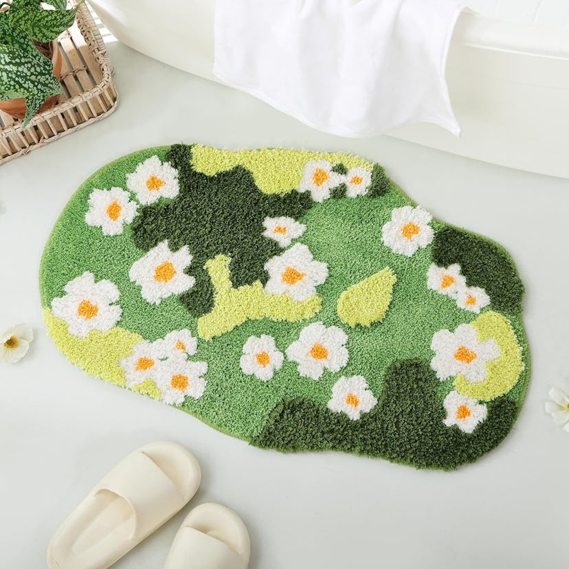 YIKUSH Moss Bathroom Rug 