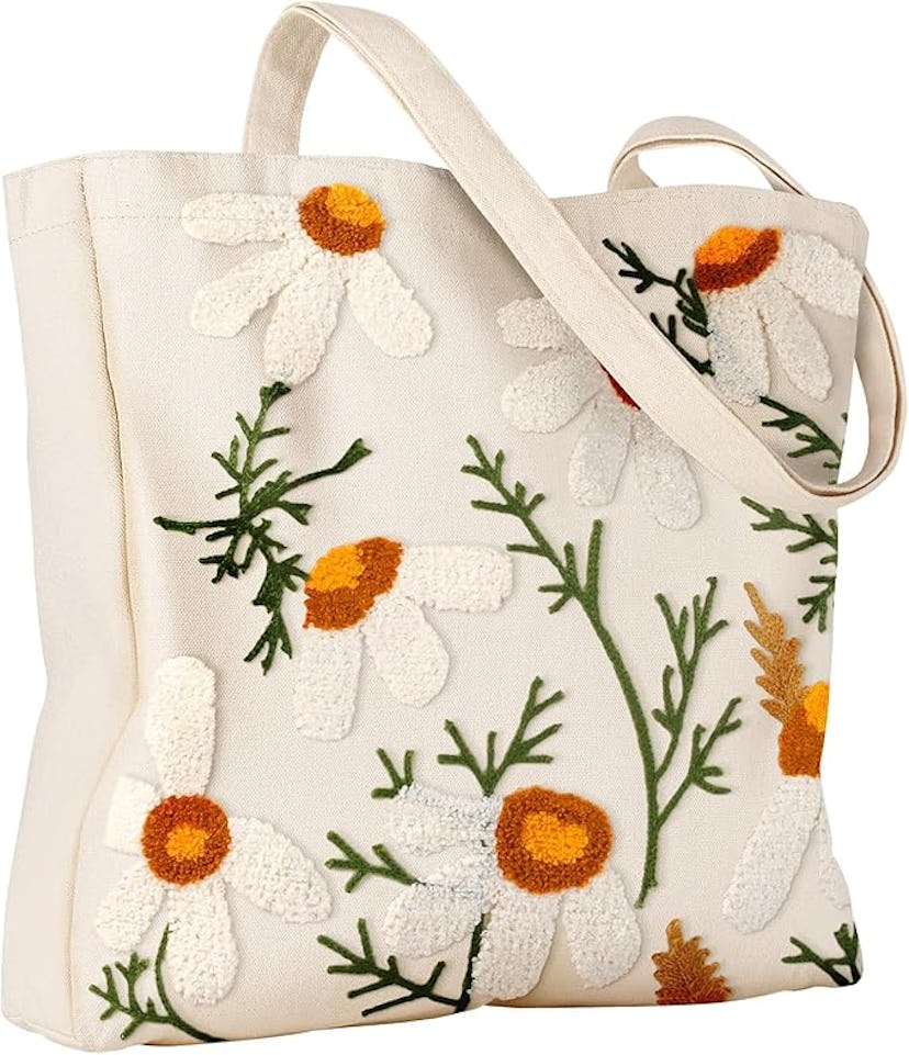 Miss Adola Embroidery Tote Bag