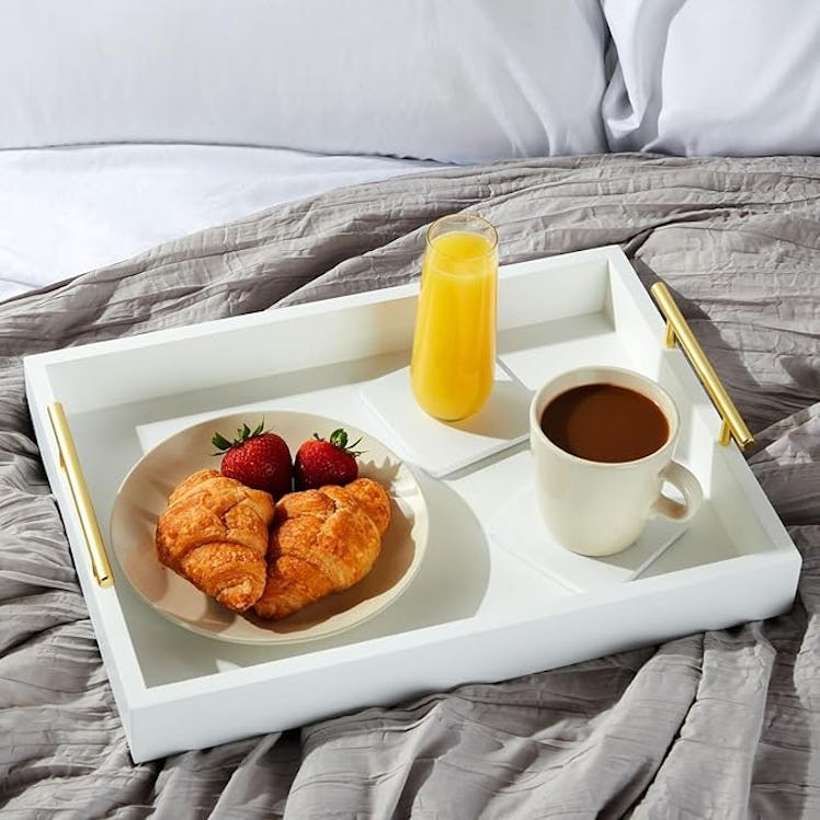 Juvale Serving Tray with Dual Handles