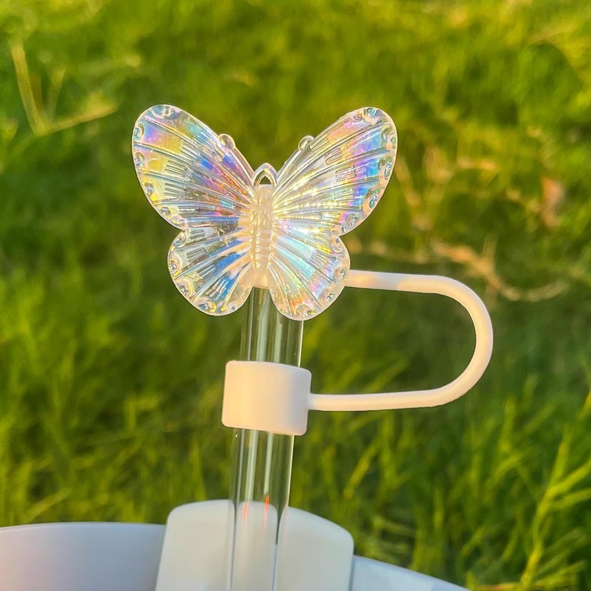 Ethlomoer Butterfly Straw Covers (2 Pieces)