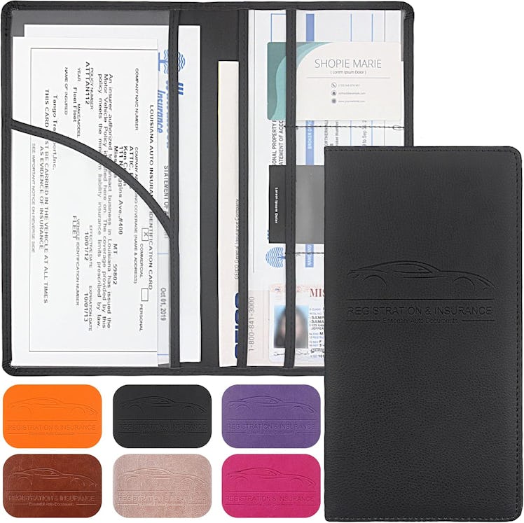 LumiMokki Car Registration & Insurance Card Holder