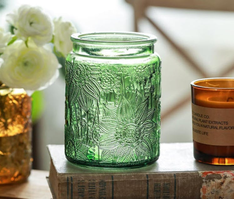 ANSQU Glass Jars with Lids (Set of 2)