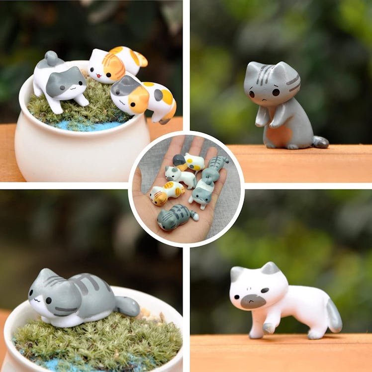 Miniature Cute Cat Figurines  (12 Pieces)