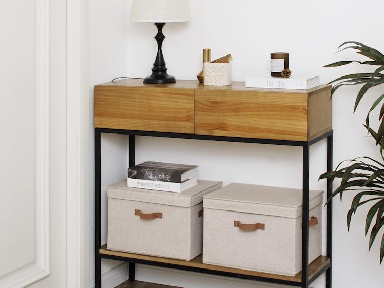 StorageWorks Fabric Storage Bins with Lid (2-Pack)
