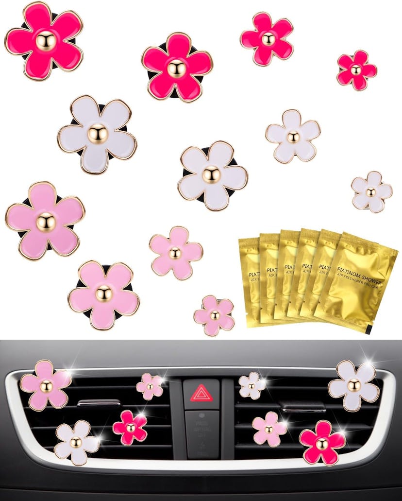 PGRODE Decorative Scented Car Air Vent Clips (12-Pack)