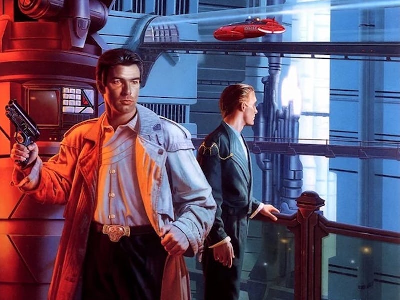 The 1991 cover of 'The Caves of Steel.'