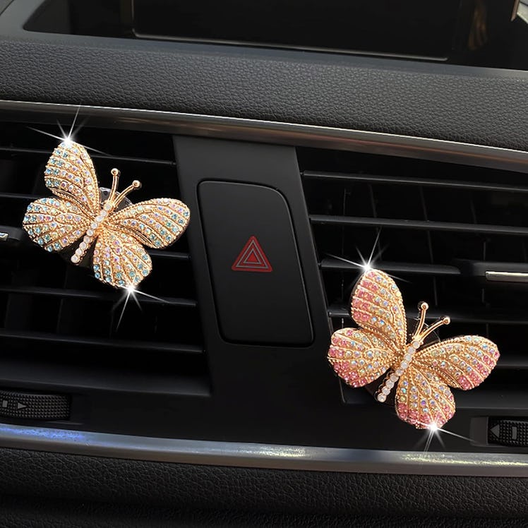 CYG&CL Butterfly Car Air Vent Clips (2-Pack)