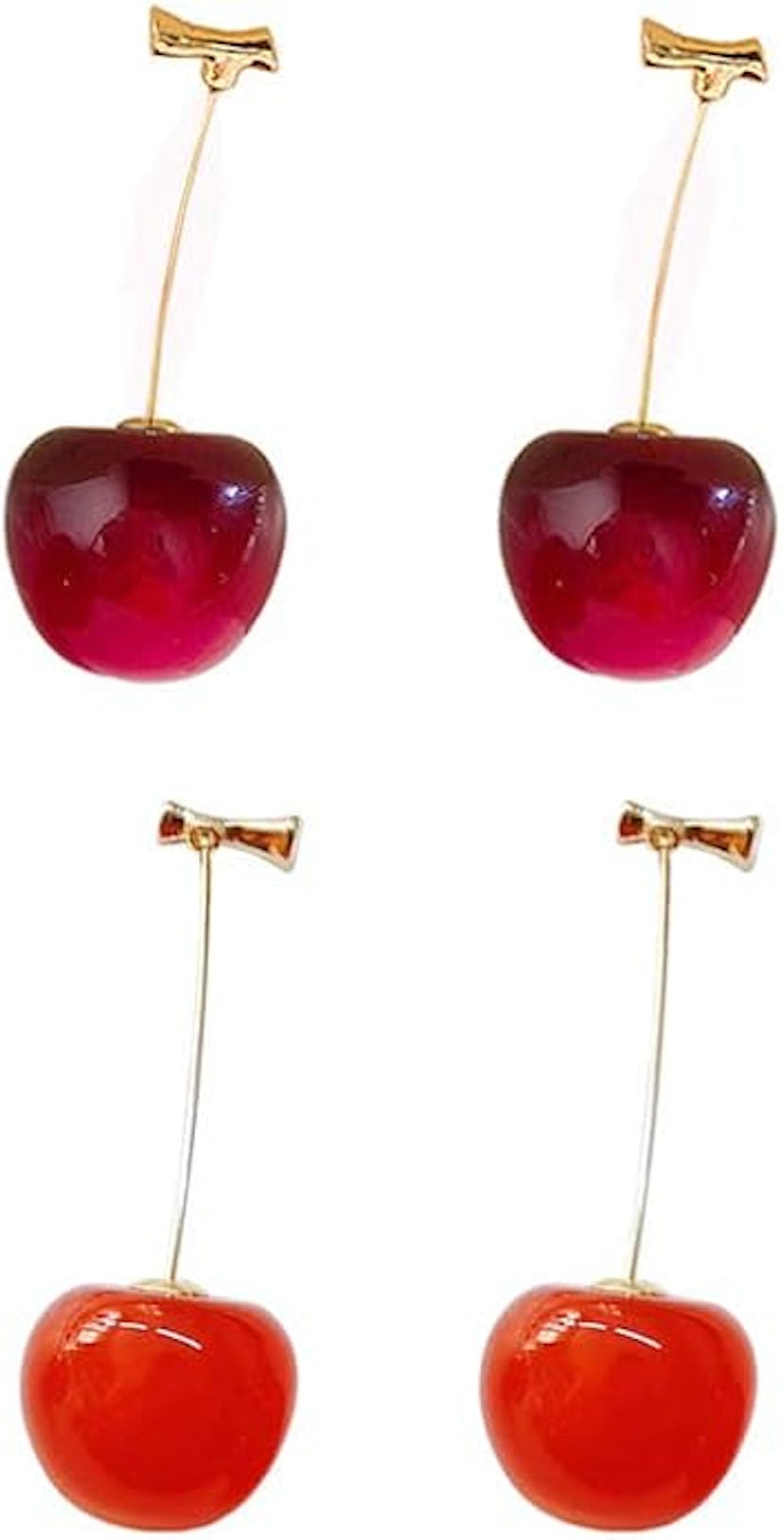 ONEYIM Cherry Drop Earrings (2 Pairs)