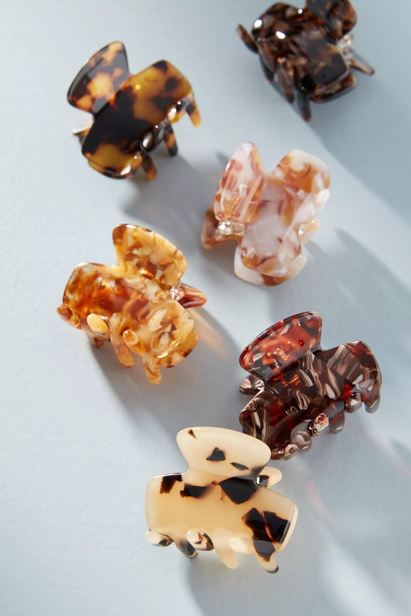 Speckled Mini Hair Clip Set