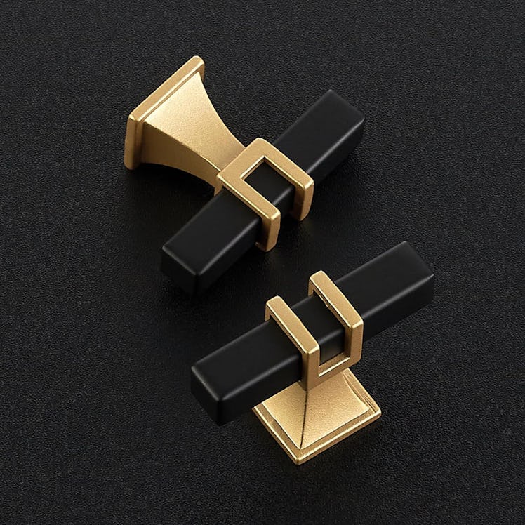 HOME EDIT Black & Gold Cabinet Handles (10-Pack)