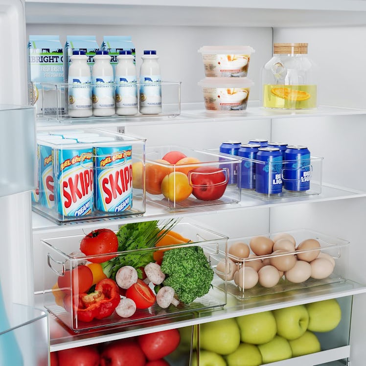 Heyuzb Fridge and Freezer Organizer Bins (8-Pack)