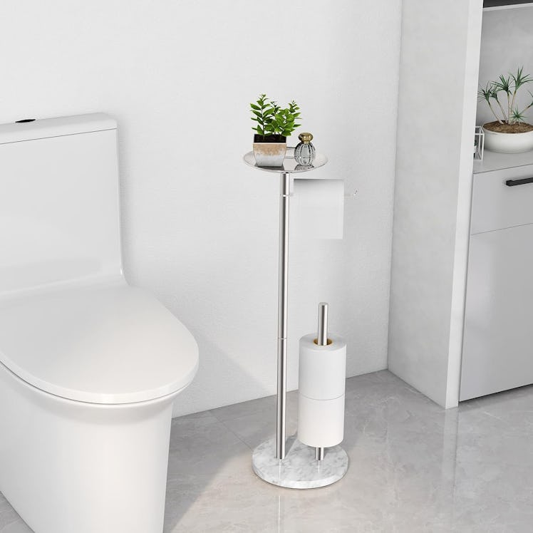 FEILERN Toilet Paper Holder Stand with Marble Base