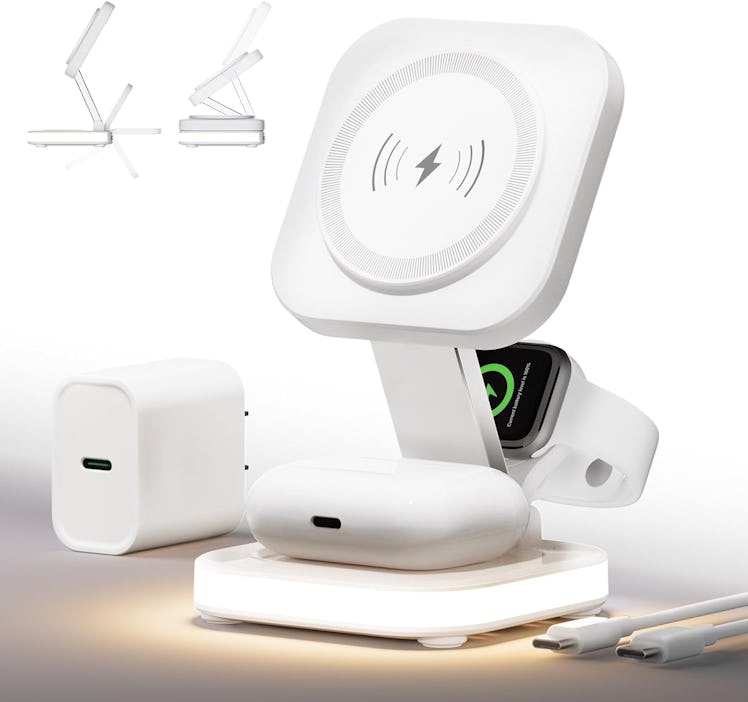 QUZUDN 5-in-1 Magnetic Wireless Charging Stand