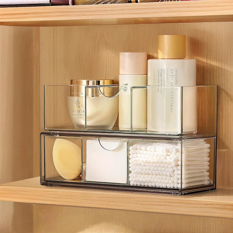 PAVSTINE Stackable Medicine Cabinet Organizers (2-Pack)