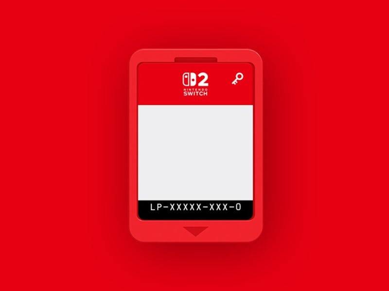 Nintendo Switch 2 game-key card