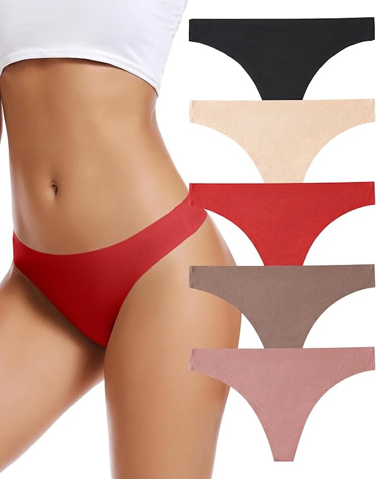 Voenxe Seamless Thongs (5-Pack)