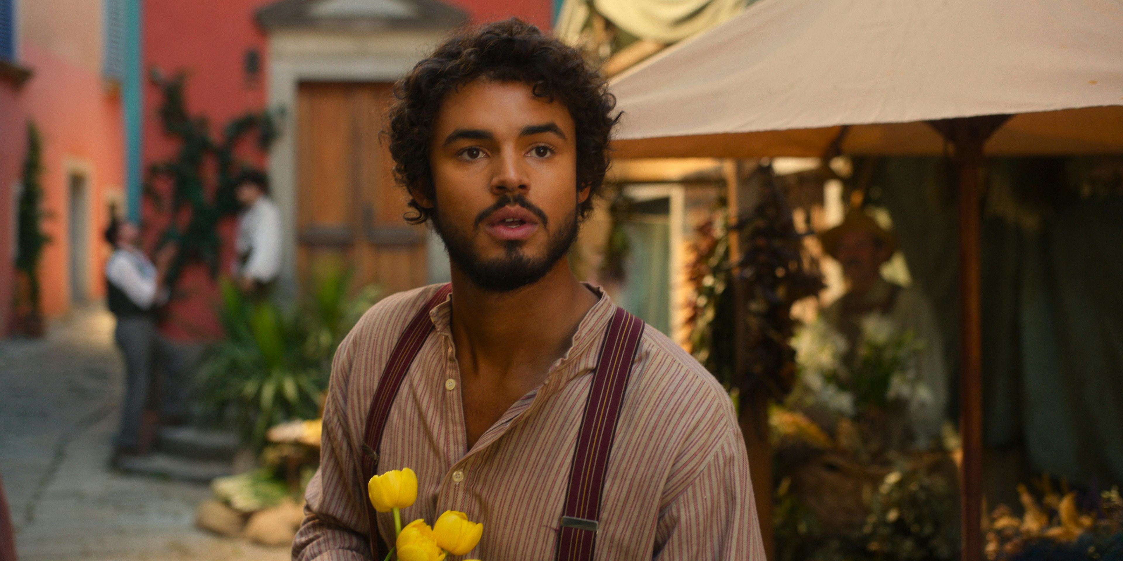 Matthew Broome in The Buccaneers. Photo via Apple TV+