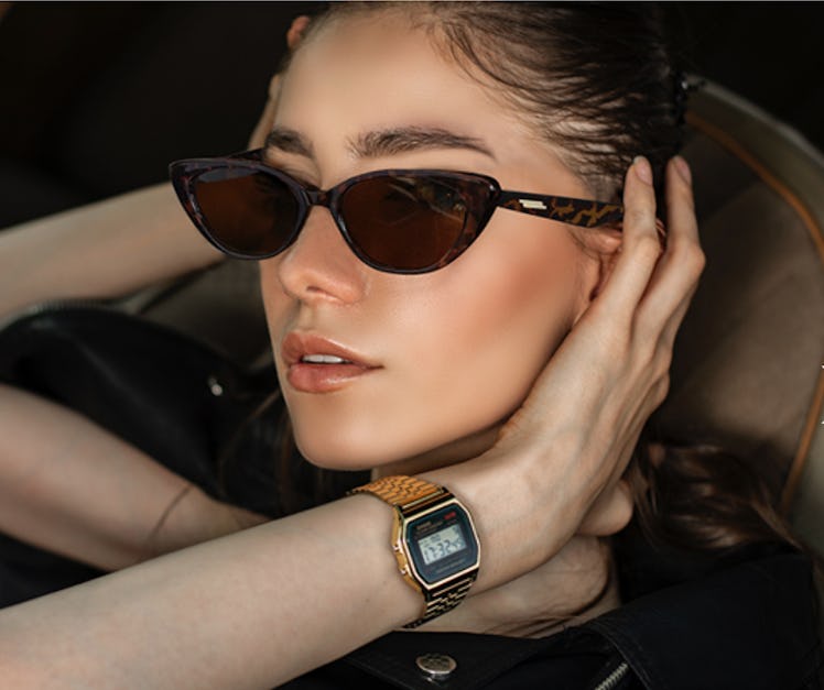 Fozono Vintage Narrow Cat Eye Sunglasses