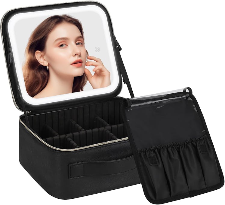 Chomeiu Makeup Bag with LED Mirror