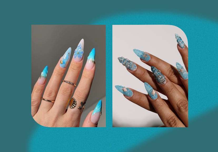 Ocean nail art ideas that have big vacation energy.