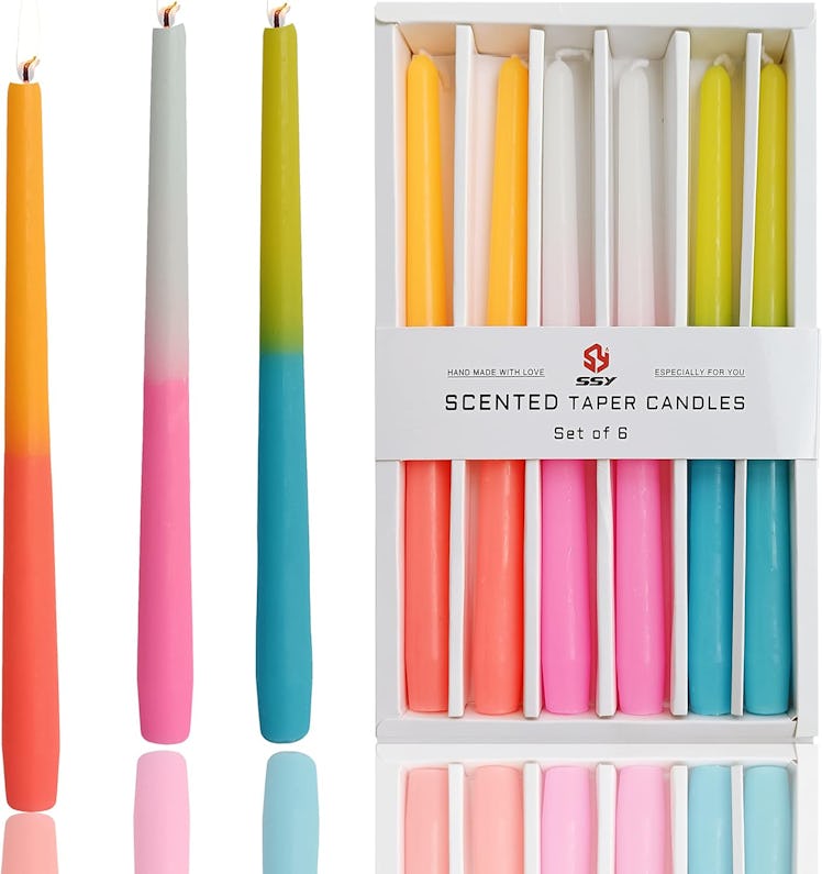 XINAOBAOLUO Scented Taper Candle Sticks (6-Pack)